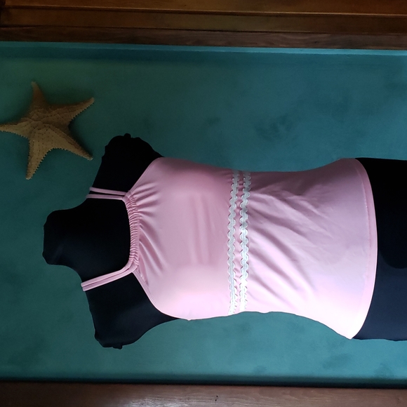 beachsissi Tankini Swimsuit Set 🏊‍♂️ Size Small 1 Top & 2 Bikini Bottoms NWT - Picture 11 of 14